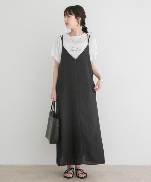 ITEMS URBANRESEARCH(アイテムズ アーバンリサーチ)の「『接触冷感/UVカット』シルケット半袖プリントTシャツ(楽着シリーズ)(Tシャツ/カットソー・レディース・モカ/ホワイト/ブラック/ミント・FREE)」の9枚目の写真
