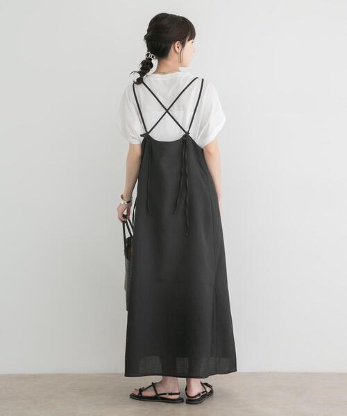 ITEMS URBANRESEARCH(アイテムズ アーバンリサーチ)の「『接触冷感/UVカット』シルケット半袖プリントTシャツ(楽着シリーズ)(Tシャツ/カットソー・レディース・モカ/ホワイト/ブラック/ミント・FREE)」の10枚目の写真