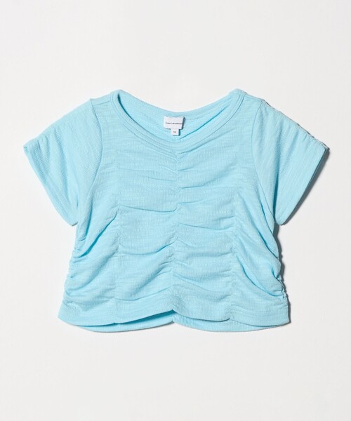 green label relaxing(グリーンレーベルリラクシング)の「【WEB限定】シャーリング Tシャツ / キッズ 100cm-160cm(Tシャツ/カットソー・キッズ・ライム/オレンジ/ライトブルー・100cm/160cm/140cm/150cm/130cm/110cm/120cm)」の17枚目の写真
