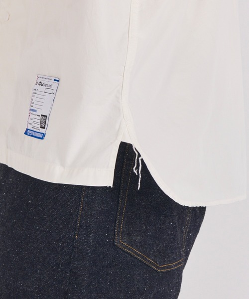 Maison MIHARA YASUHIRO（メゾンミハラヤスヒロ）の「【in・stru(men-tal).】HIGH DENSITY OX SS SHIRTS（シャツ/ブラウス・メンズ・ホワイト/ブラック・48/46/44）」の13枚目の写真