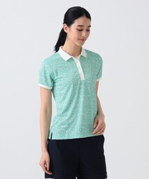 PURPLE LABEL / シャドー フラワープリント ポロシャツ