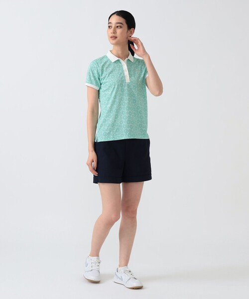 BEAMS GOLF(ビームスゴルフ)の「PURPLE LABEL / シャドー フラワープリント ポロシャツ(ポロシャツ・レディース・ミント/ブルー・SMALL/MEDIUM/LARGE)」の22枚目の写真