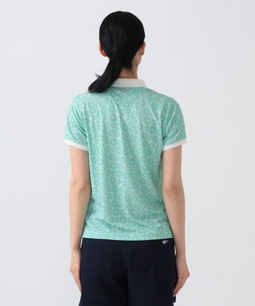 BEAMS GOLF(ビームスゴルフ)の「PURPLE LABEL / シャドー フラワープリント ポロシャツ(ポロシャツ・レディース・ミント/ブルー・SMALL/MEDIUM/LARGE)」の17枚目の写真