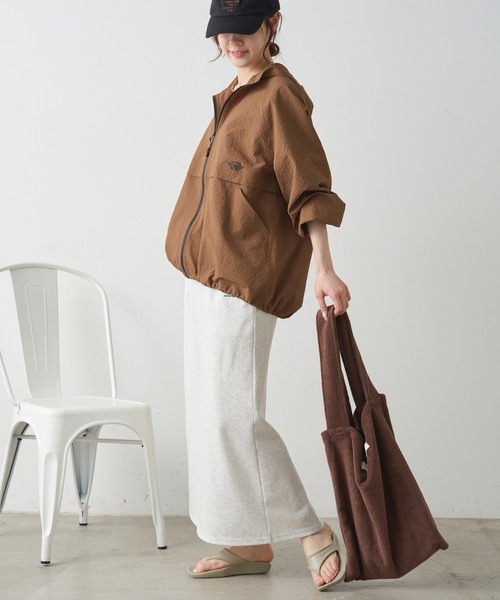 PUAL CE CIN（ピュアルセシン）の「【WEB限定／セットアップ対応】UVカット・撥水加工 水陸両用マウンテンパーカー（マウンテンパーカー・レディース・ブラック/チェック/キャメル・FREE）」の13枚目の写真
