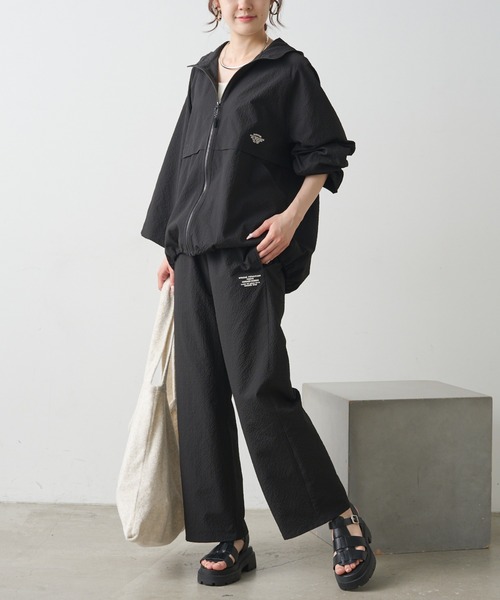 PUAL CE CIN（ピュアルセシン）の「【WEB限定／セットアップ対応】UVカット・撥水加工 水陸両用マウンテンパーカー（マウンテンパーカー・レディース・ブラック/チェック/キャメル・FREE）」の16枚目の写真