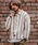 CAMBIO�i�J���r�I�j�́ums6536-Geometric Stripe Long Sleeve Shirts �W�I���g���b�N�X�g���C�v�V���c(PF-262-005)�i�V���c/�u���E�X�j�v�b�i�`������