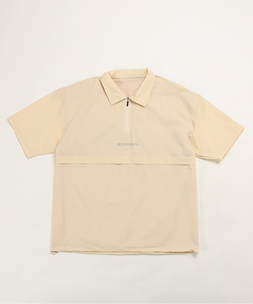IRISHMAN(アイリッシュマン)の「AIR DRY NYLON HALF-ZIP(MENS)(ブルゾン・メンズ・ブラック/ベージュ・XL/L/M)」の3枚目の写真