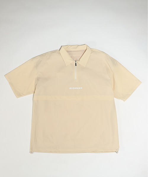 IRISHMAN(アイリッシュマン)の「AIR DRY NYLON HALF-ZIP(MENS)(ブルゾン・メンズ・ブラック/ベージュ・XL/L/M)」の5枚目の写真