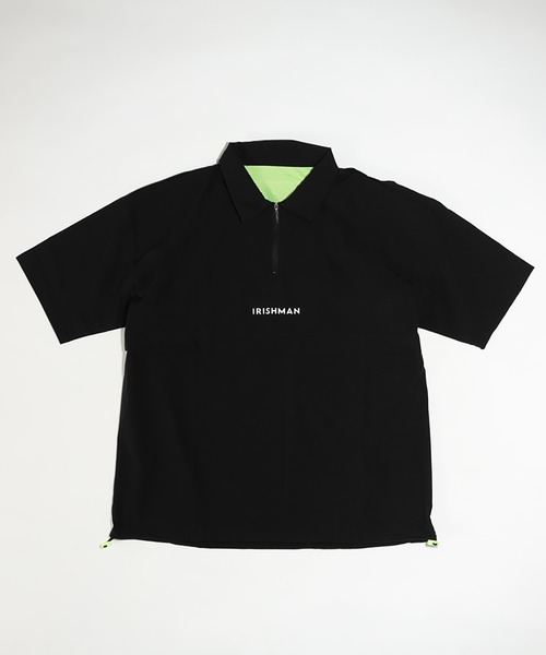IRISHMAN(アイリッシュマン)の「AIR DRY NYLON HALF-ZIP(MENS)(ブルゾン・メンズ・ブラック/ベージュ・XL/L/M)」の7枚目の写真
