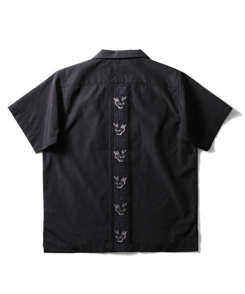 HOUSTON(ヒューストン)の「HOUSTON 刺繍キューバシャツ(虎福)(シャツ/ブラウス・レディース・ブラック/ブラウン/オフホワイト・1/0)」の5枚目の写真