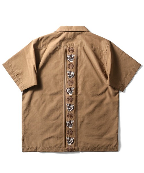 HOUSTON(ヒューストン)の「HOUSTON 刺繍キューバシャツ(虎福)(シャツ/ブラウス・レディース・ブラック/ブラウン/オフホワイト・1/0)」の6枚目の写真