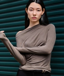 kiehtova | 【kiehtova】VEIL DRAPE TOPS/ヴェール ドレープ トップス(Tシャツ/カットソー)