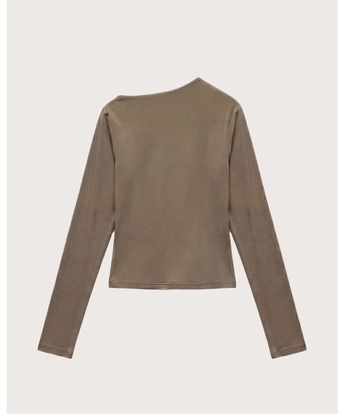 kiehtova(キエトヴァ)の「【kiehtova】VEIL DRAPE TOPS/ヴェール ドレープ トップス(Tシャツ/カットソー・レディース・カーキ/ホワイト/ブラック・FREE)」の17枚目の写真
