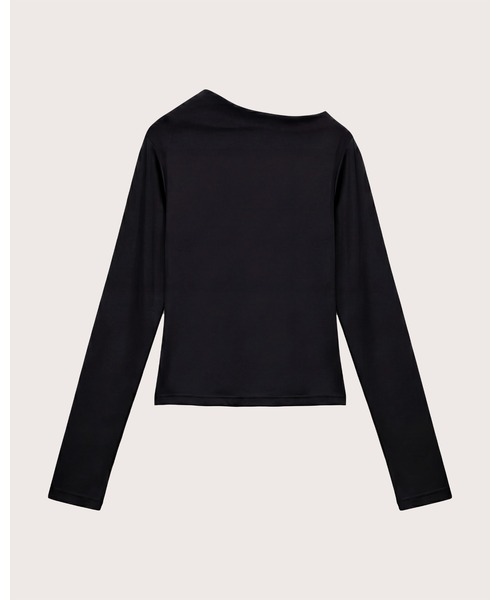 kiehtova(キエトヴァ)の「【kiehtova】VEIL DRAPE TOPS/ヴェール ドレープ トップス(Tシャツ/カットソー・レディース・カーキ/ホワイト/ブラック・FREE)」の14枚目の写真