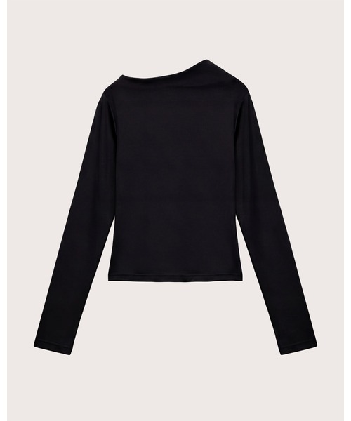 kiehtova(キエトヴァ)の「【kiehtova】VEIL DRAPE TOPS/ヴェール ドレープ トップス(Tシャツ/カットソー・レディース・カーキ/ホワイト/ブラック・FREE)」の15枚目の写真