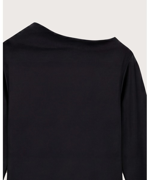kiehtova(キエトヴァ)の「【kiehtova】VEIL DRAPE TOPS/ヴェール ドレープ トップス(Tシャツ/カットソー・レディース・カーキ/ホワイト/ブラック・FREE)」の16枚目の写真