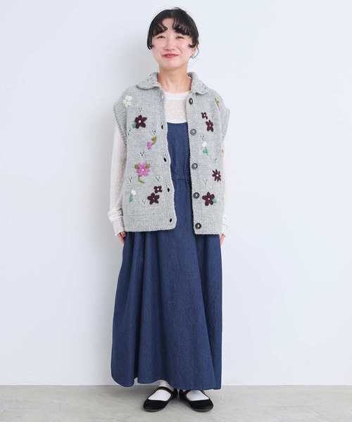 l'atelier du savon(アトリエドサボン)の「すけすけドット クルーネックロンT(Tシャツ/カットソー・レディース・アイボリー/ブラック・FREE)」の18枚目の写真