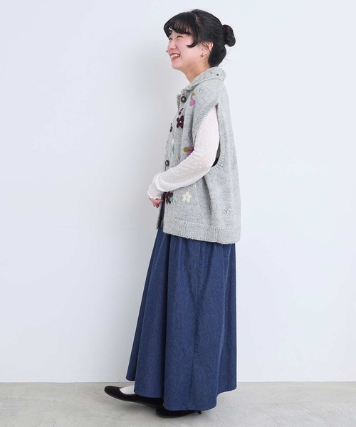 l'atelier du savon(アトリエドサボン)の「すけすけドット クルーネックロンT(Tシャツ/カットソー・レディース・アイボリー/ブラック・FREE)」の19枚目の写真