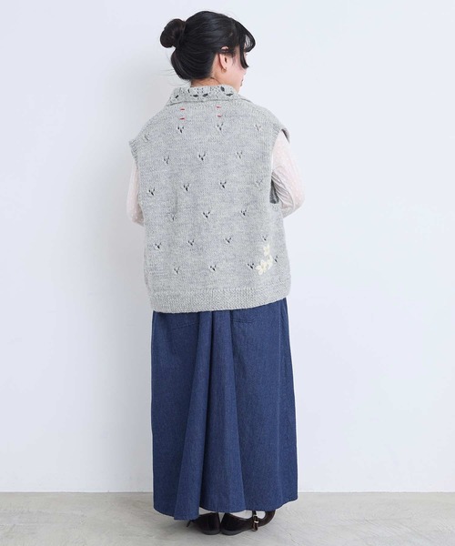 l'atelier du savon(アトリエドサボン)の「すけすけドット クルーネックロンT(Tシャツ/カットソー・レディース・アイボリー/ブラック・FREE)」の20枚目の写真