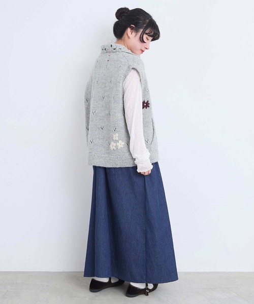 l'atelier du savon(アトリエドサボン)の「すけすけドット クルーネックロンT(Tシャツ/カットソー・レディース・アイボリー/ブラック・FREE)」の21枚目の写真