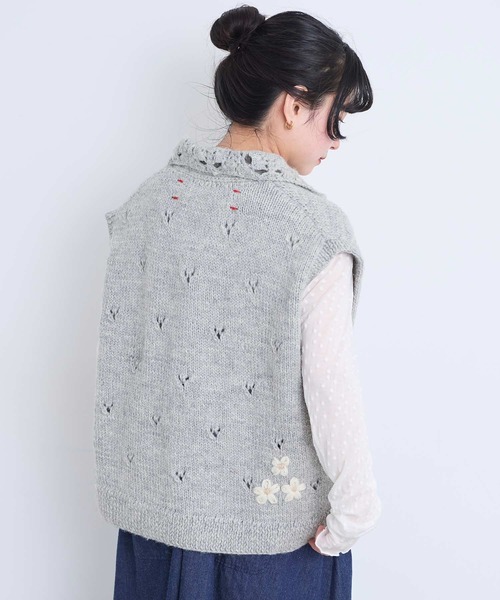 l'atelier du savon(アトリエドサボン)の「すけすけドット クルーネックロンT(Tシャツ/カットソー・レディース・アイボリー/ブラック・FREE)」の15枚目の写真