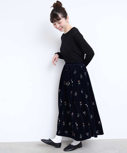 l'atelier du savon(アトリエドサボン)の「すけすけドット クルーネックロンT(Tシャツ/カットソー・レディース・アイボリー/ブラック・FREE)」の10枚目の写真