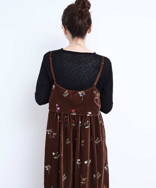 l'atelier du savon(アトリエドサボン)の「すけすけドット クルーネックロンT(Tシャツ/カットソー・レディース・アイボリー/ブラック・FREE)」の5枚目の写真