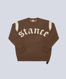GOTHIC STANCE LOGO KNIT (BROWN)