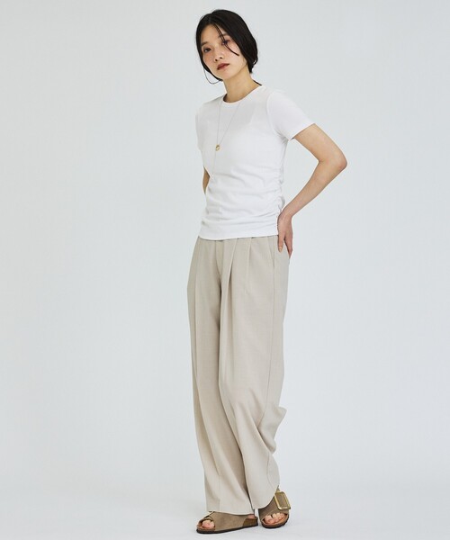abahouse mavie(アバハウスマヴィ)の「【UVカット・速乾】エアリードライ タックパンツ(その他パンツ・レディース・ベージュ/ブラウン/ブラック・36/38/40)」の5枚目の写真