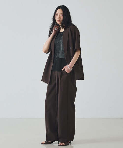 abahouse mavie(アバハウスマヴィ)の「【UVカット・速乾】エアリードライ タックパンツ(その他パンツ・レディース・ベージュ/ブラウン/ブラック・36/38/40)」の10枚目の写真