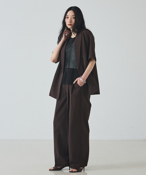 abahouse mavie(アバハウスマヴィ)の「【UVカット・速乾】エアリードライ タックパンツ(その他パンツ・レディース・ベージュ/ブラウン/ブラック・36/38/40)」の10枚目の写真