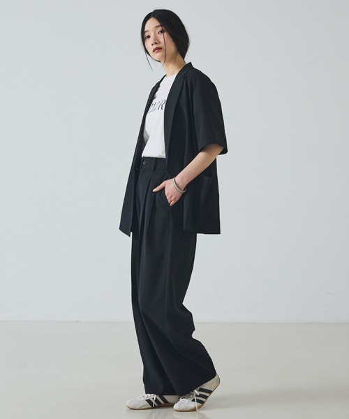 abahouse mavie(アバハウスマヴィ)の「【UVカット・速乾】エアリードライ タックパンツ(その他パンツ・レディース・ベージュ/ブラウン/ブラック・36/38/40)」の5枚目の写真