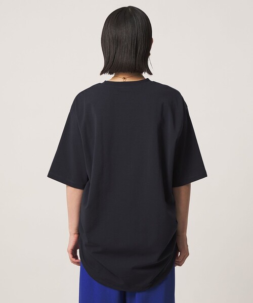 A DAY IN THE LIFE UNITED ARROWS(アデイインザライフユナイテッドアローズ)の「ポンチ ドロストTシャツ ‐吸水速乾・接触冷感‐<A DAY IN THE LIFE>(Tシャツ/カットソー・レディース・モカ/オフホワイト/ネイビー・FREE)」の8枚目の写真