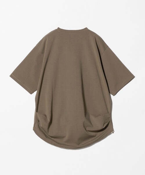A DAY IN THE LIFE UNITED ARROWS(アデイインザライフユナイテッドアローズ)の「ポンチ ドロストTシャツ ‐吸水速乾・接触冷感‐<A DAY IN THE LIFE>(Tシャツ/カットソー・レディース・モカ/オフホワイト/ネイビー・FREE)」の9枚目の写真