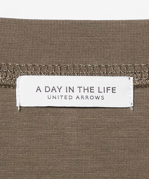 A DAY IN THE LIFE UNITED ARROWS(アデイインザライフユナイテッドアローズ)の「ポンチ ドロストTシャツ ‐吸水速乾・接触冷感‐<A DAY IN THE LIFE>(Tシャツ/カットソー・レディース・モカ/オフホワイト/ネイビー・FREE)」の20枚目の写真