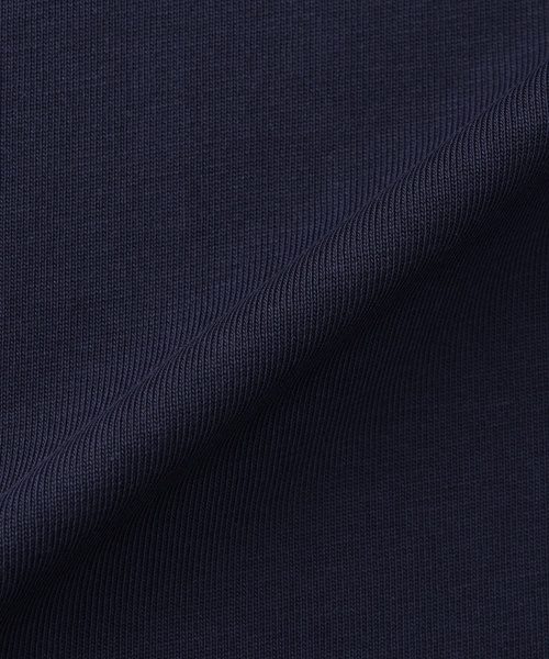 Petit Honfleur(プチオンフルール)の「ロゴプリントTシャツ【接触冷感・UVカット・オーガニックコットンブレンド】(Tシャツ/カットソー・レディース・ネイビー/ホワイト・M/L)」の3枚目の写真