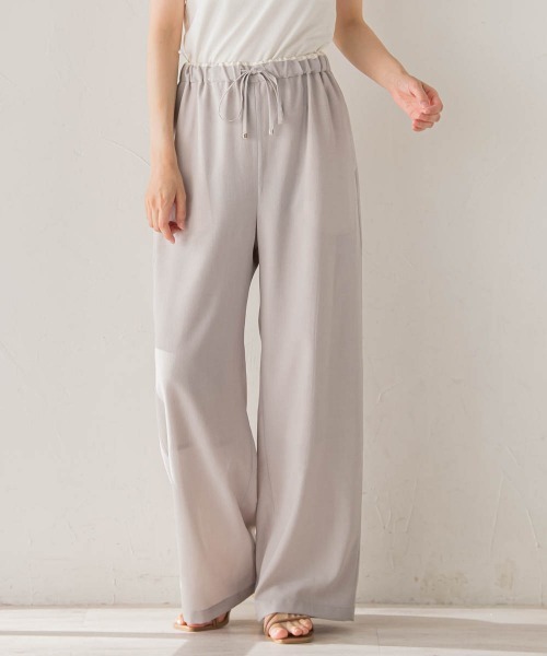 Droite lautreamont(ドロワットロートレアモン)の「サスティナクールブッチャーパンツ(その他パンツ・レディース・ベージュ/ネイビー/ブラウン・M)」の3枚目の写真
