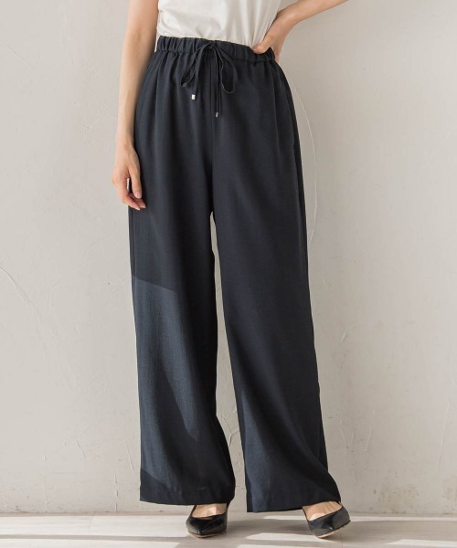 Droite lautreamont(ドロワットロートレアモン)の「サスティナクールブッチャーパンツ(その他パンツ・レディース・ベージュ/ネイビー/ブラウン・M)」の1枚目の写真