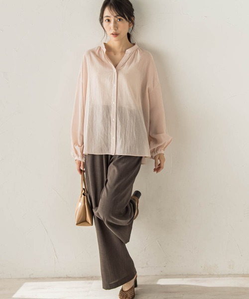 Droite lautreamont(ドロワットロートレアモン)の「サスティナクールブッチャーパンツ(その他パンツ・レディース・ベージュ/ネイビー/ブラウン・M)」の16枚目の写真