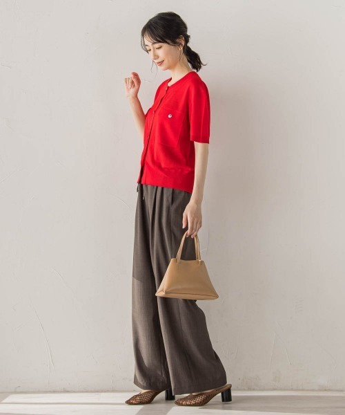 Droite lautreamont(ドロワットロートレアモン)の「サスティナクールブッチャーパンツ(その他パンツ・レディース・ベージュ/ネイビー/ブラウン・M)」の10枚目の写真