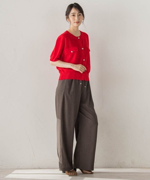 Droite lautreamont(ドロワットロートレアモン)の「サスティナクールブッチャーパンツ(その他パンツ・レディース・ベージュ/ネイビー/ブラウン・M)」の12枚目の写真