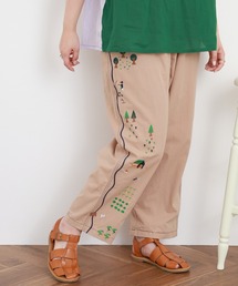 EMAGO 街並み刺繍パンツ