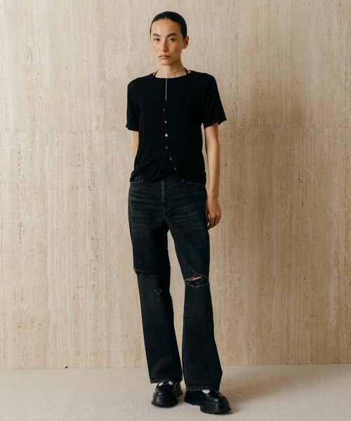 セール】LAYERED CUT TOPS/レイヤードカットトップス（Tシャツ