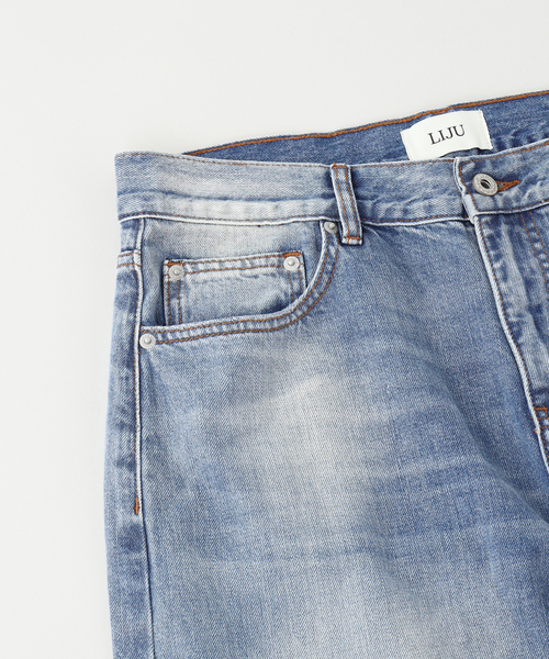WISM（ウィズム）の「Liju / リジュ Gallery SELVEDGE SIGNATURE DENIM（デニムパンツ・メンズ・ライトブルー・30/32/34）」の3枚目の写真