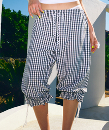 Pattern Capri Pants Black