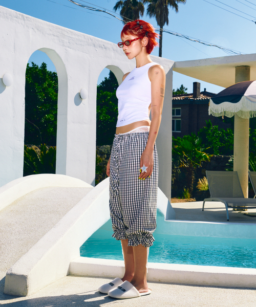 HIGHTIDEFRANKIE（ハイタイドフランキー）の「Pattern Capri Pants Black（その他パンツ・レディース・ブラック・FREE）」の5枚目の写真