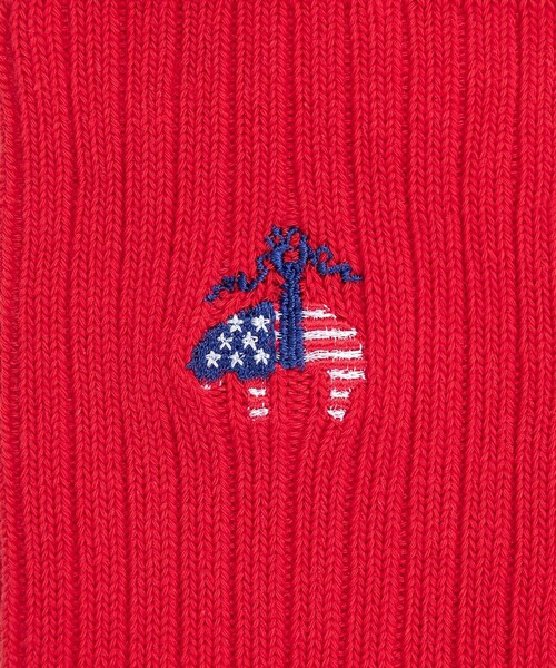 BROOKS BROTHERS(ブルックスブラザーズ)の「【アメリカ建国250th記念】 コットンブレンド 星条旗GFロゴ クルーソックス <ウィメンズ>(ソックス/靴下・レディース・レッド/ネイビー/ホワイト・ONE SIZE)」の6枚目の写真
