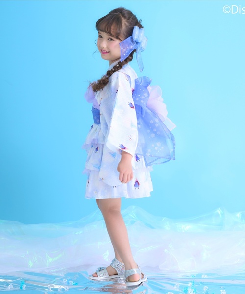 mezzo piano（メゾピアノ）の「『アナと雪の女王』浴衣ドレス【接触冷感・吸水速乾】（浴衣・キッズ・サックスブルー・130cm/120cm/100cm/110cm）」の20枚目の写真