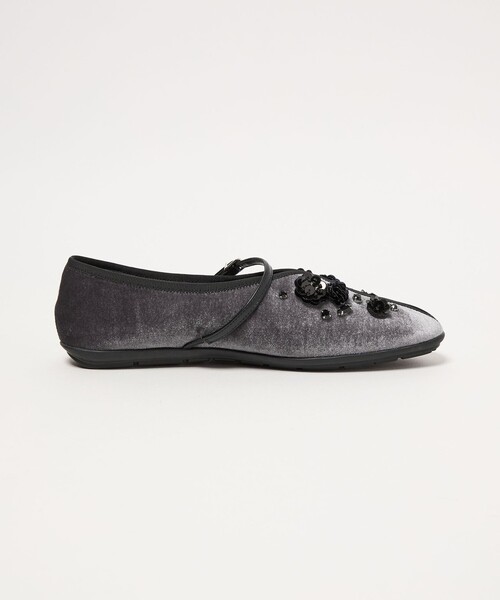 SY UNITED ARROWS（シーユナイテッドアローズ）の「＜SY＞フラワービジューチャイナベルト フラット20↑（バレエシューズ・レディース・ブラック/ライトグレー/ダークブラウン/ワインレッド・24cm/22.5cm/23.5cm/23cm/25cm/24.5cm）」の7枚目の写真