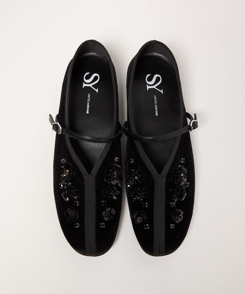 SY UNITED ARROWS（シーユナイテッドアローズ）の「＜SY＞フラワービジューチャイナベルト フラット20↑（バレエシューズ・レディース・ブラック/ライトグレー/ダークブラウン/ワインレッド・24cm/22.5cm/23.5cm/23cm/25cm/24.5cm）」の13枚目の写真